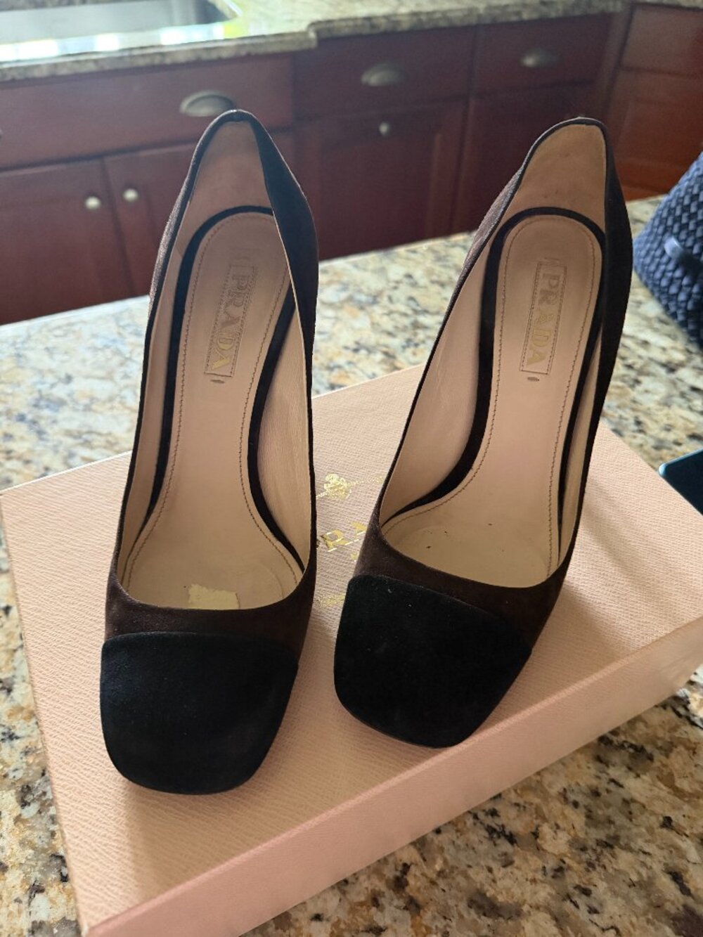 Prada Sued Heels